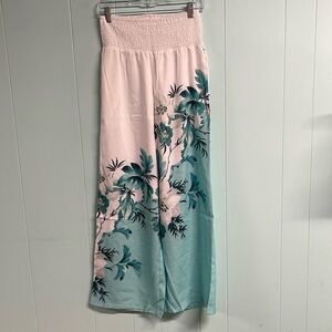 Floral lightweight pants